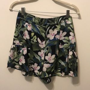 Show Me Your Mumu black tropical floral shorts